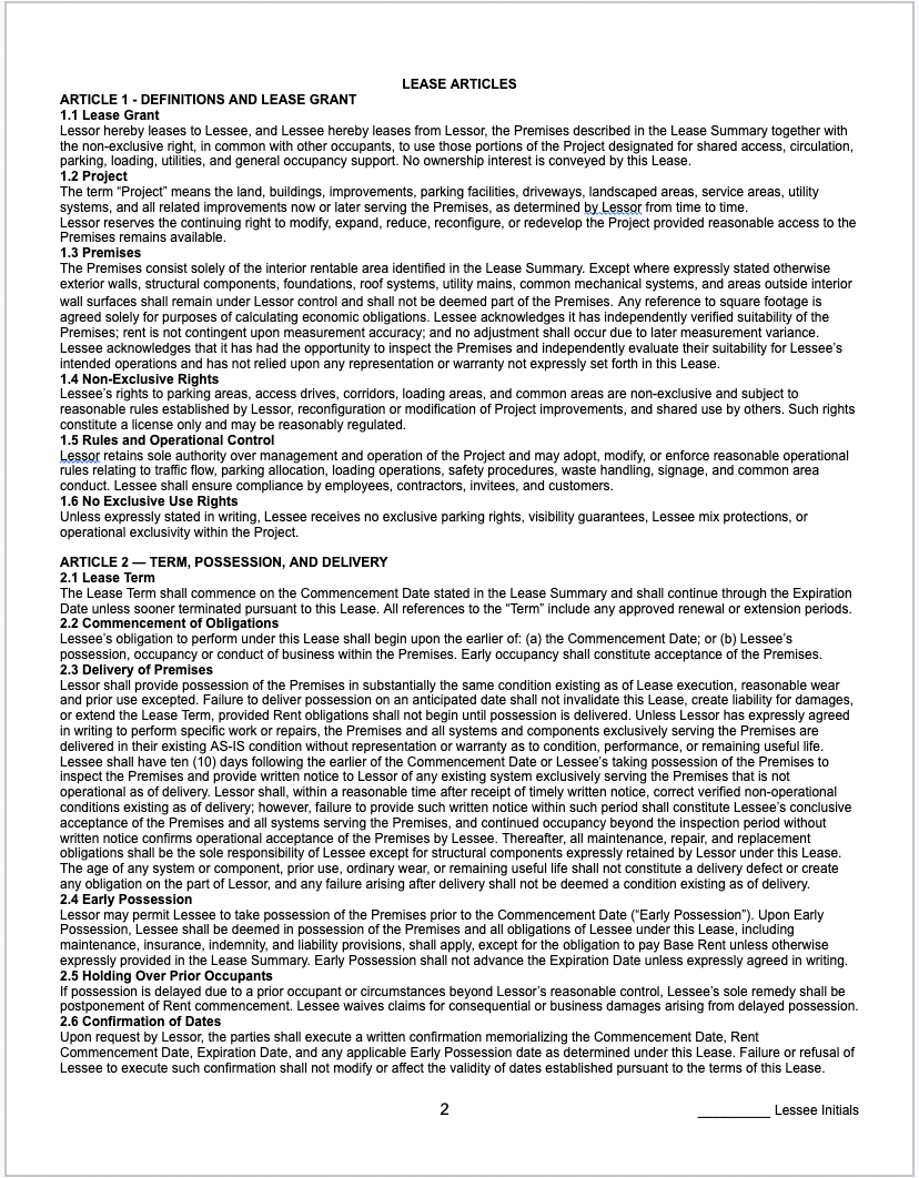 Lease Framework Preview